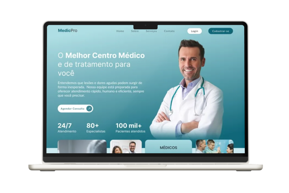 Uma página que converte
interesse em ação